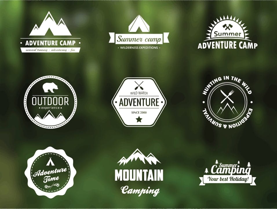Free Vector Adventure Badges