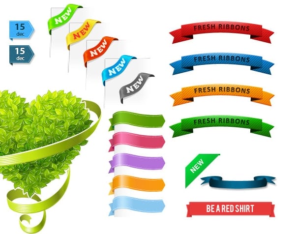 Free Vector Ribbons