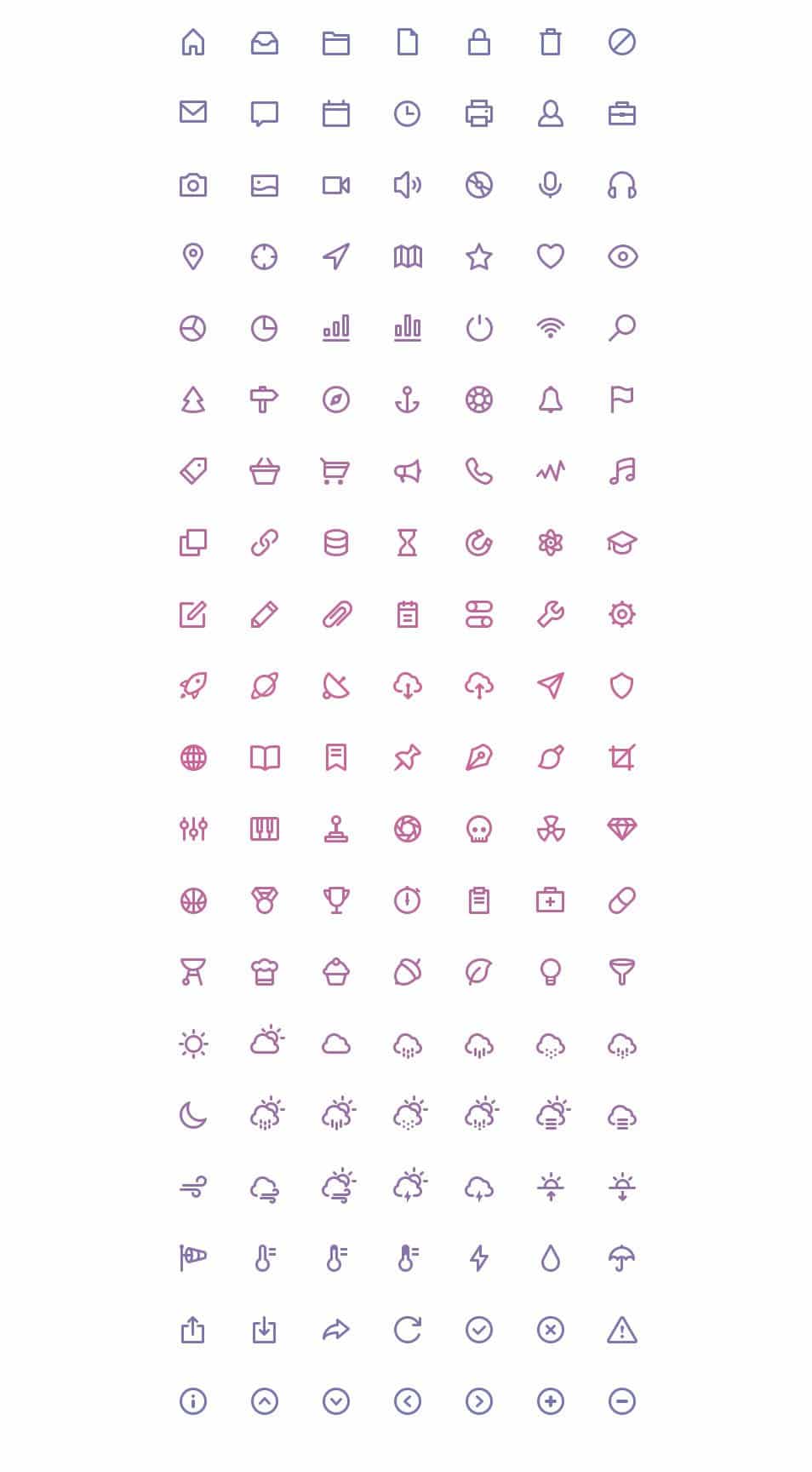 Justicons - 140 Free Stroke Icons