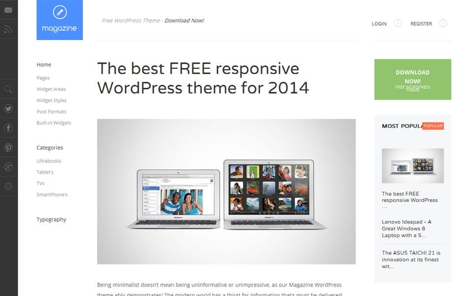 Magazine Free WordPress Theme