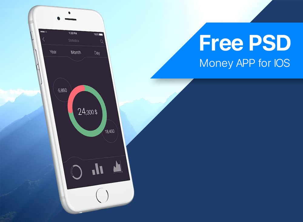 Money App UI PSD for IOS