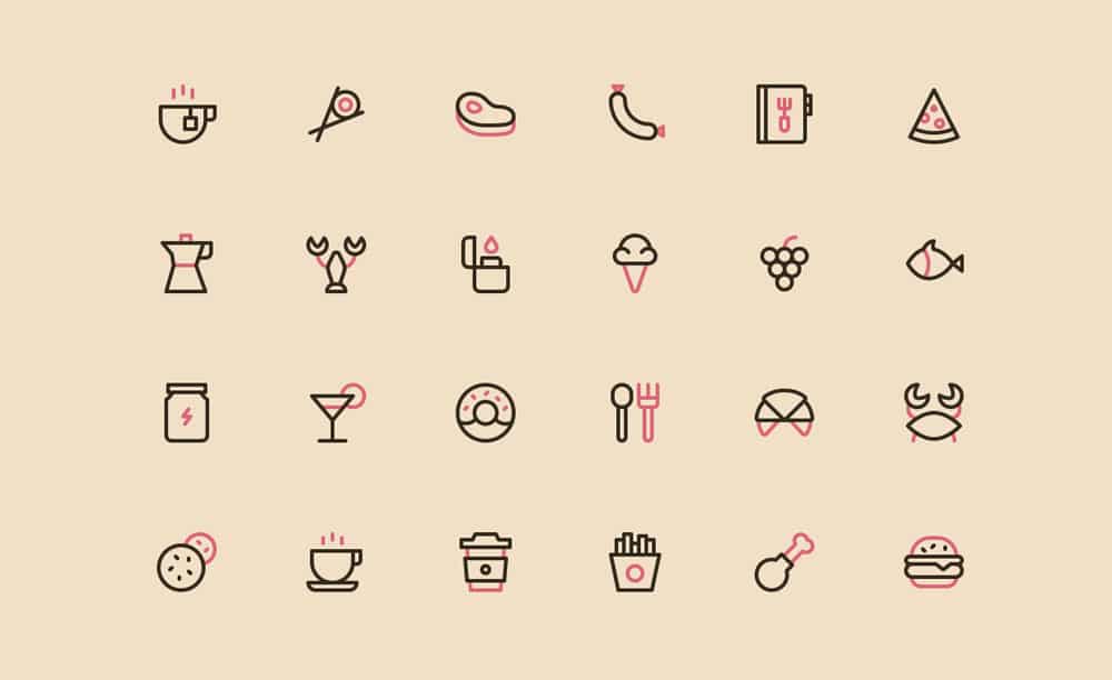 Nucleo Free Food Icons