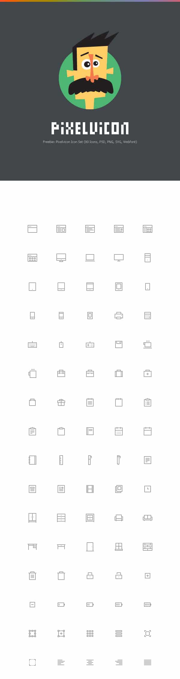 Pixelvicon Icon Set