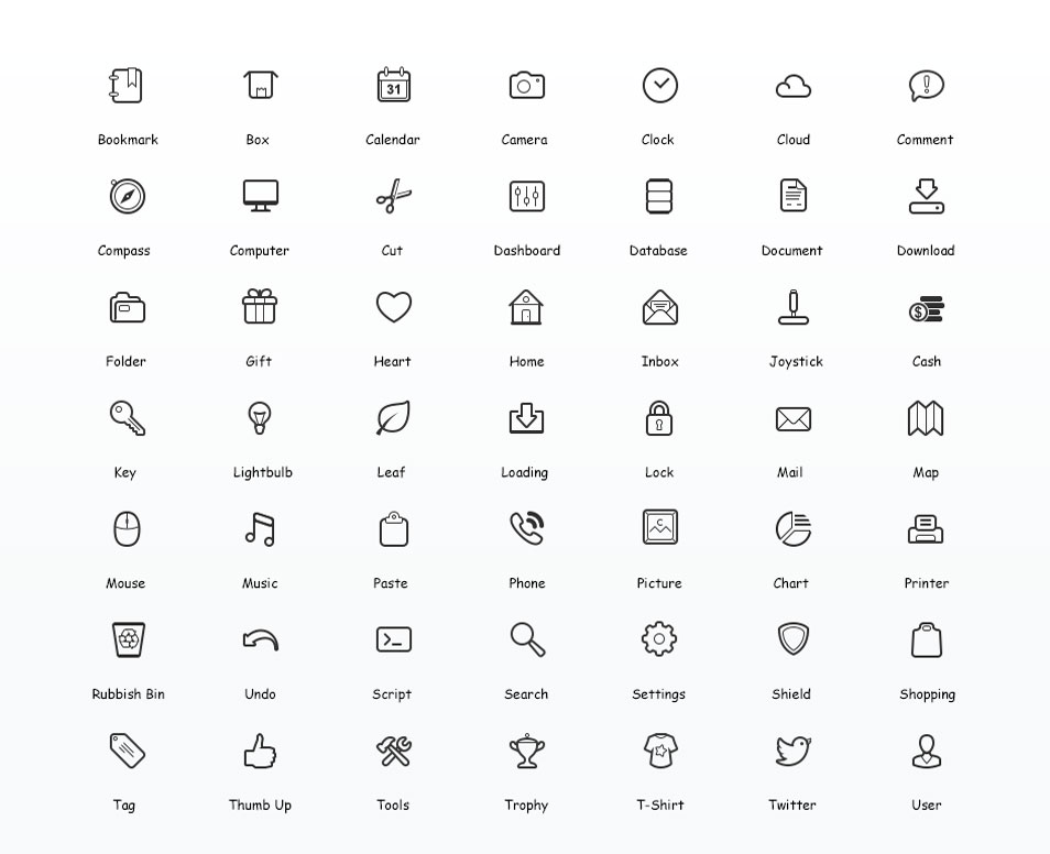Simplicity - Free Vector Icon Set