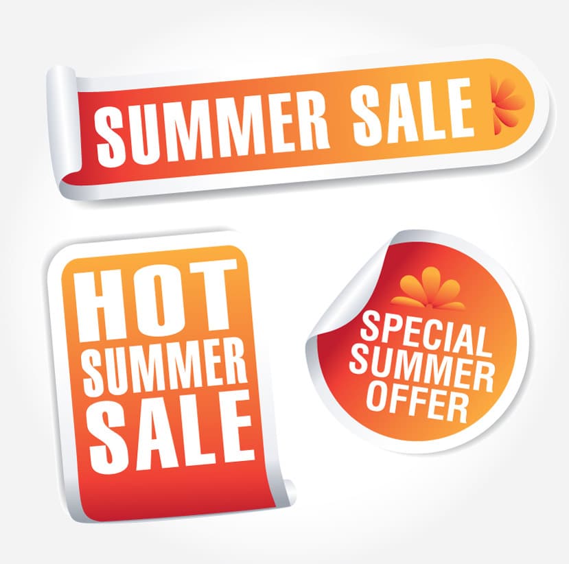 Summer Sale Tag Vectors