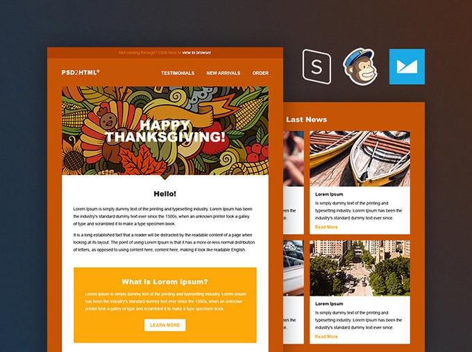 free thanksgiving email templates free email newsletter templates psd 187 css author free thanksgiving email templates free email newsletter templates psd 187 css author