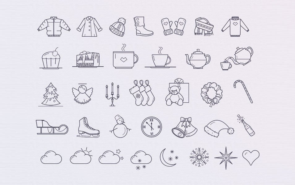 Winter Icon Set