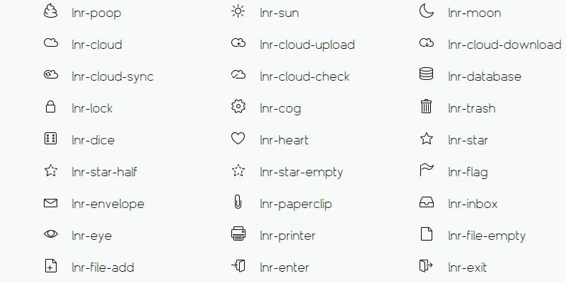 linearicons