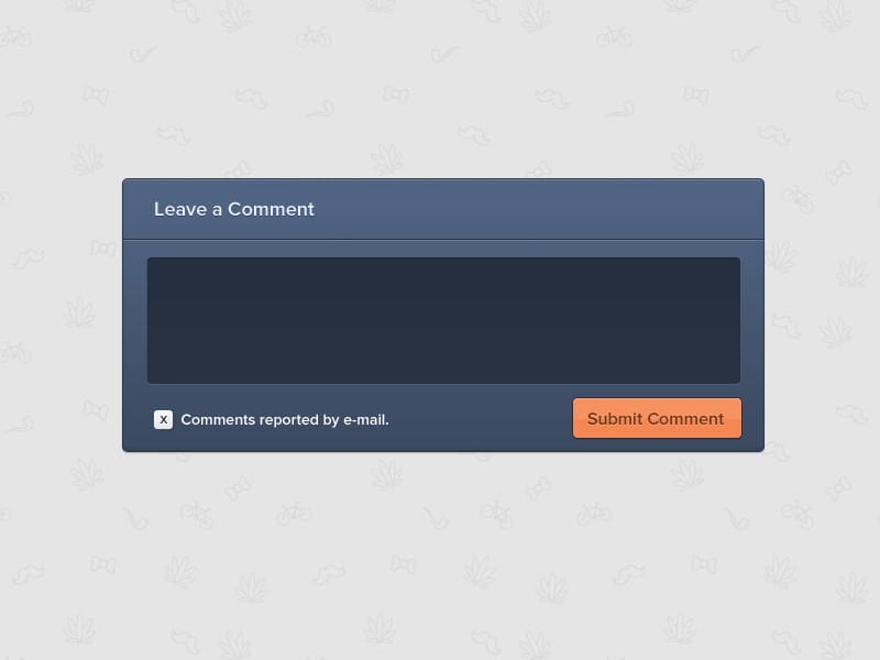 Comment Box PSD