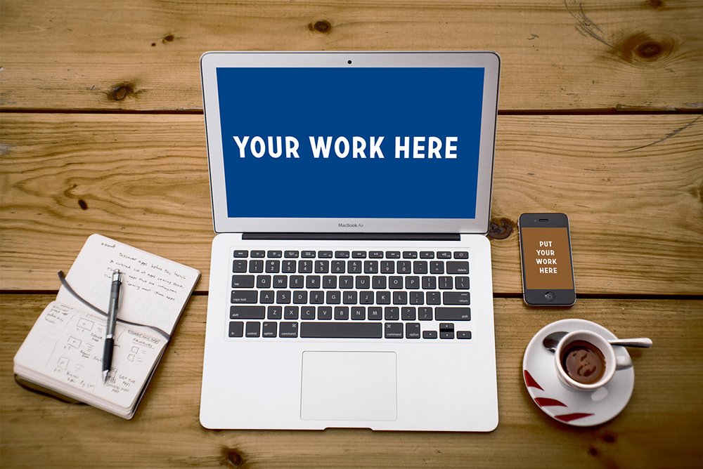 Free Responsive Showcase Mockup PSD
