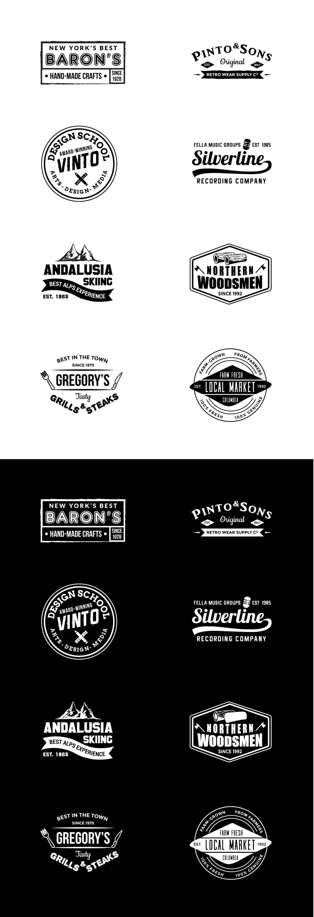 Free Vintage Logo Templates