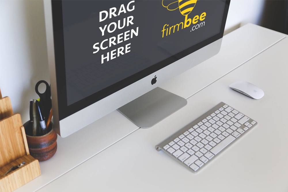 Freelance Workspace & iMac on a Desk