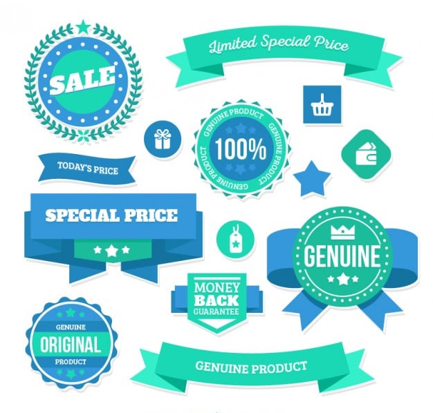 Limited Special Price Badges Vector