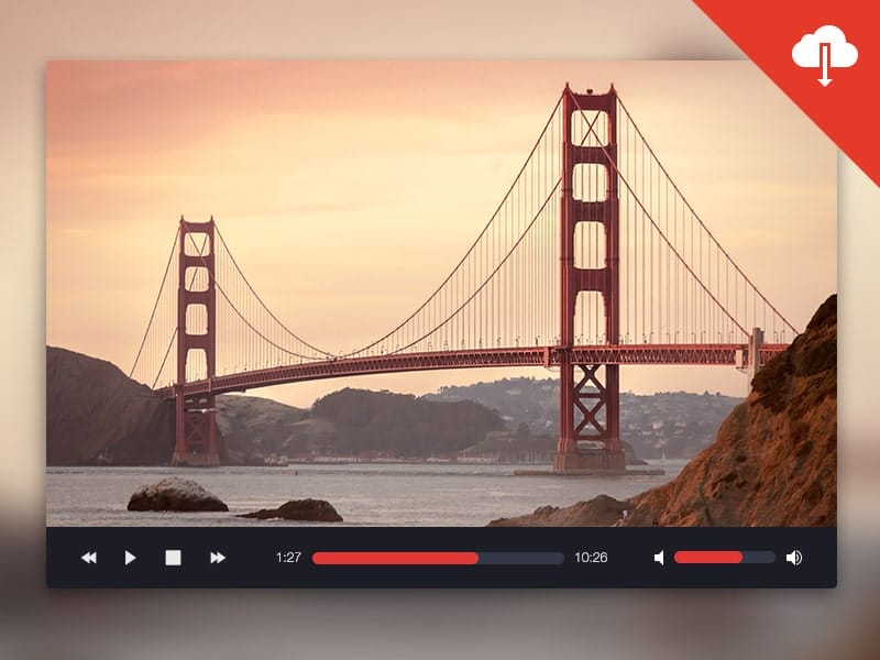 Mediaplayer UI PSD