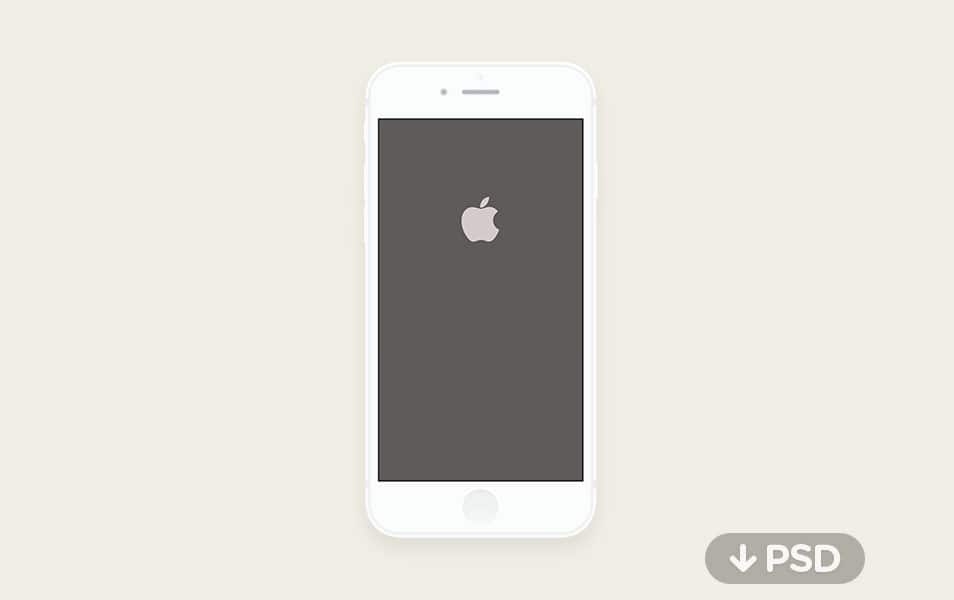 Minimal iPhone 6 Mockup PSD