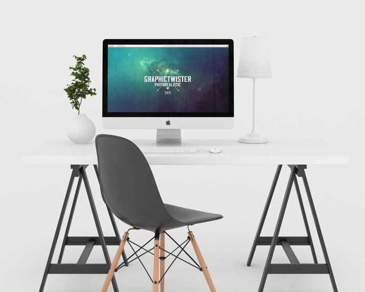 Photo Studio Workspace Mockup PSD