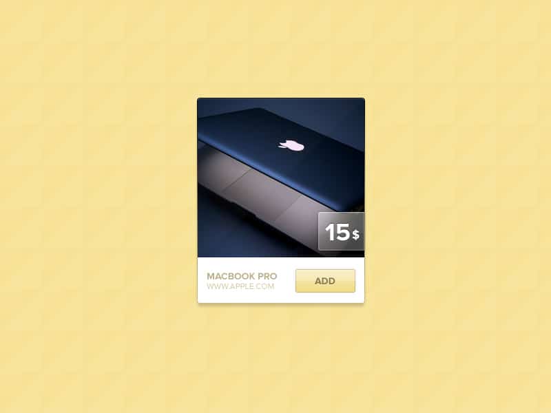 Product Widget PSD