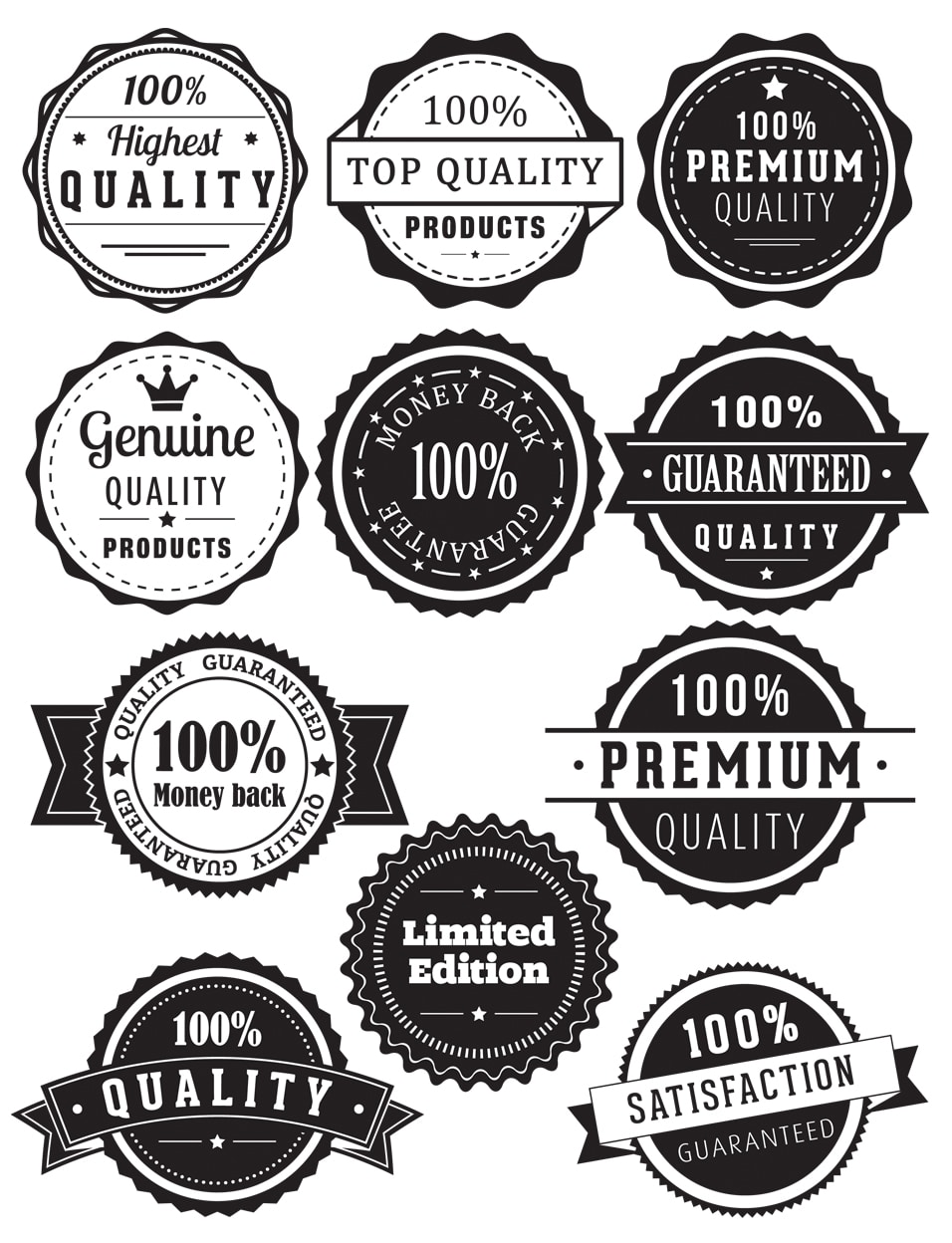 Quality Vector Badges