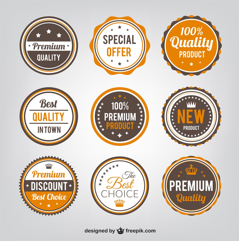 Quality Vintage Badges