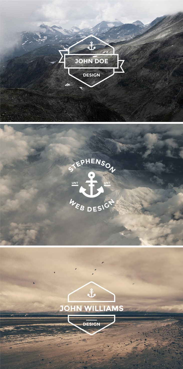 Vector Vintage Hipster Logos