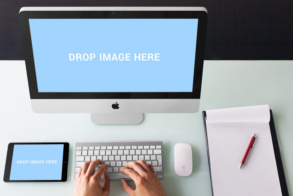 iMac And iPad Mockup PSD