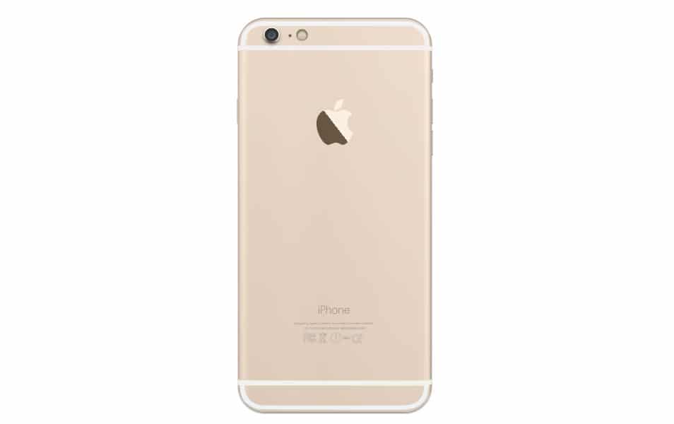 iPhone 6 Plus Gold Back Sketch