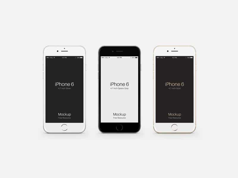 iPhone 6 Psd Vector Mockup