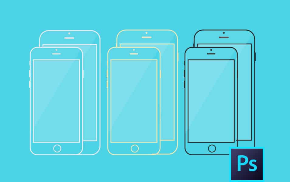 iPhone 6s / iPhone 6 Plus Line PSD Template
