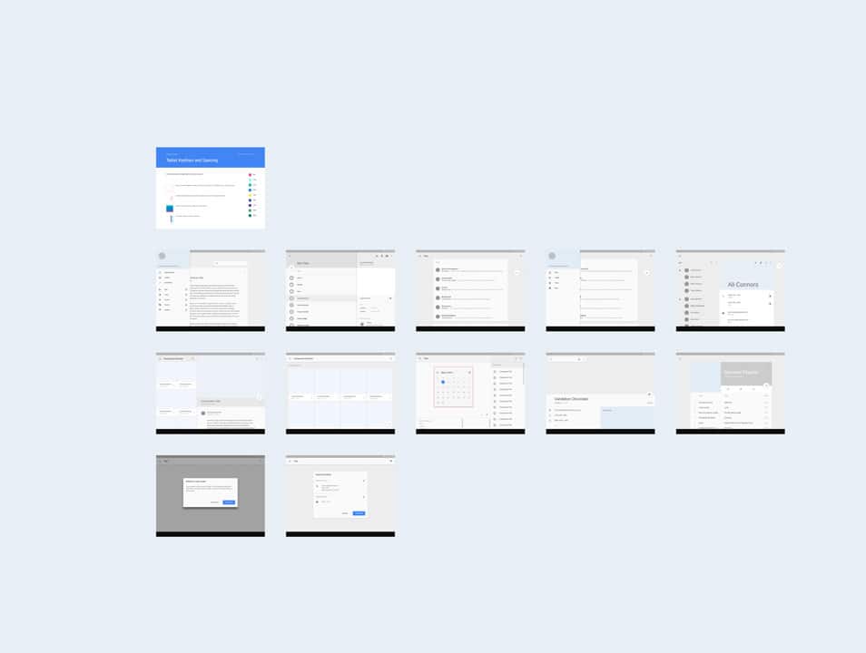 Android L Tablet UI Template (sketch)
