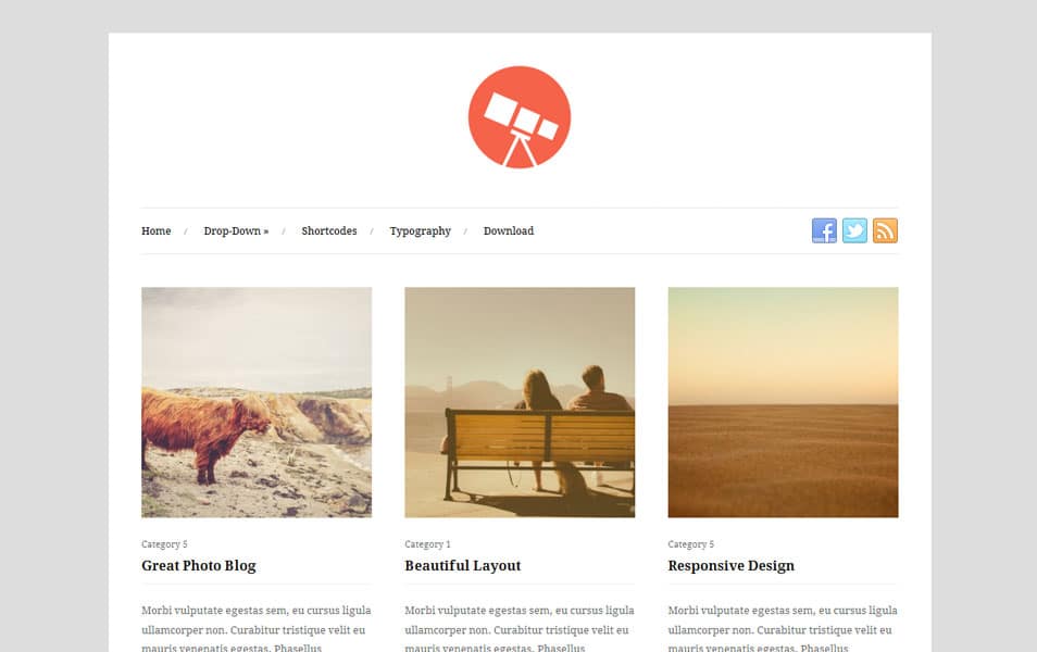 Photo Free Photography WordPress Theme