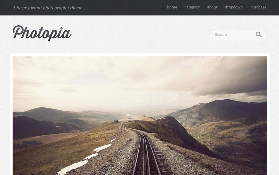 Photopia Free Photography WordPress Theme