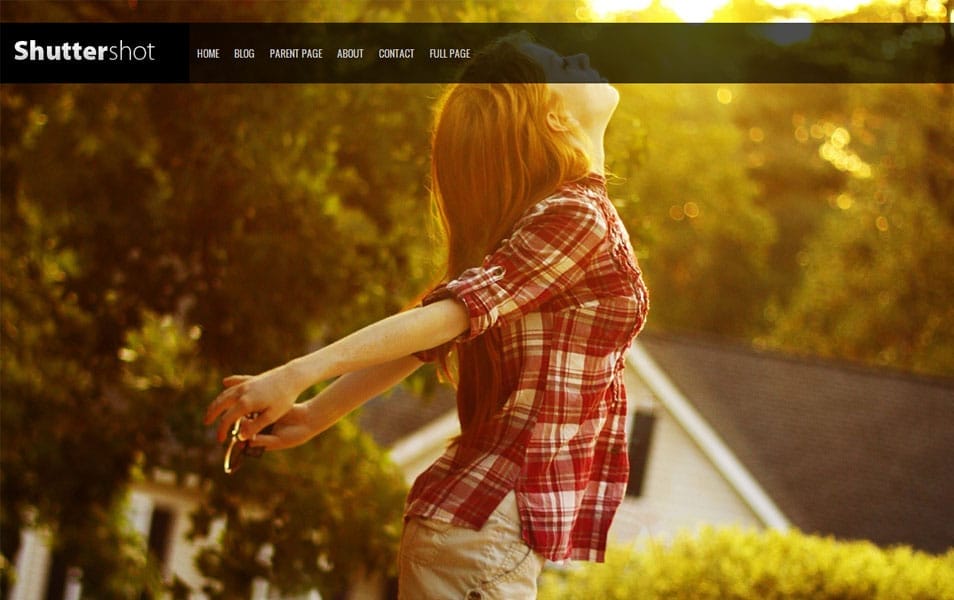 Shuttershot Free Photography WordPress Theme