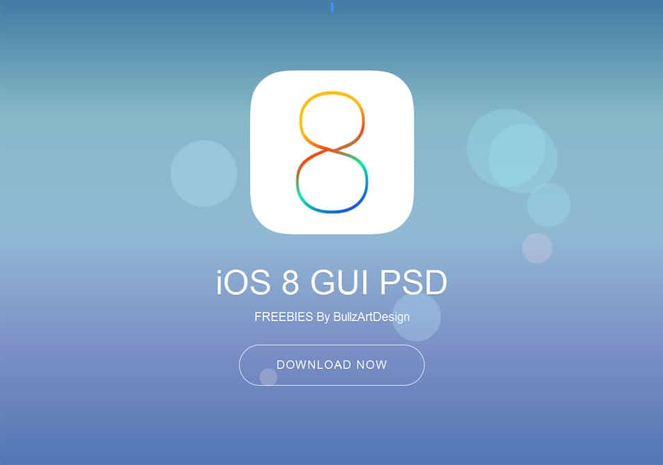 iOS8 GUI PSD