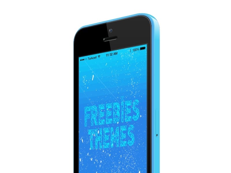 Apple iPhone 5C Color Mockup PSD