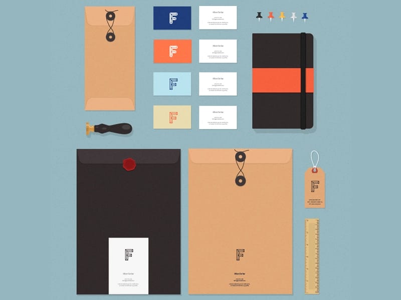 Flat MockUps – Stationery Items