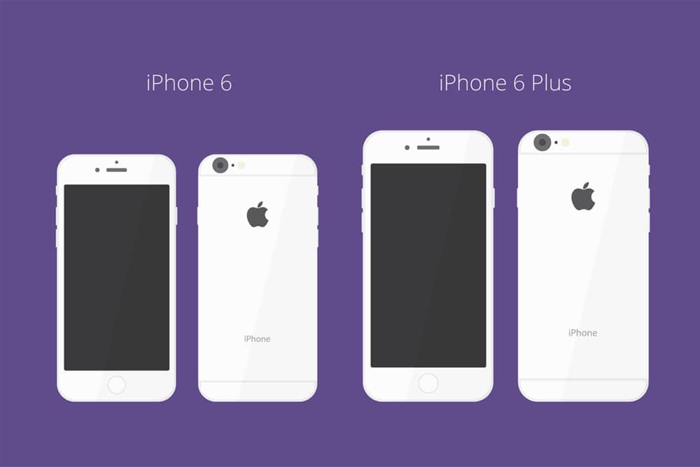 Flat iPhone 6 Mockup