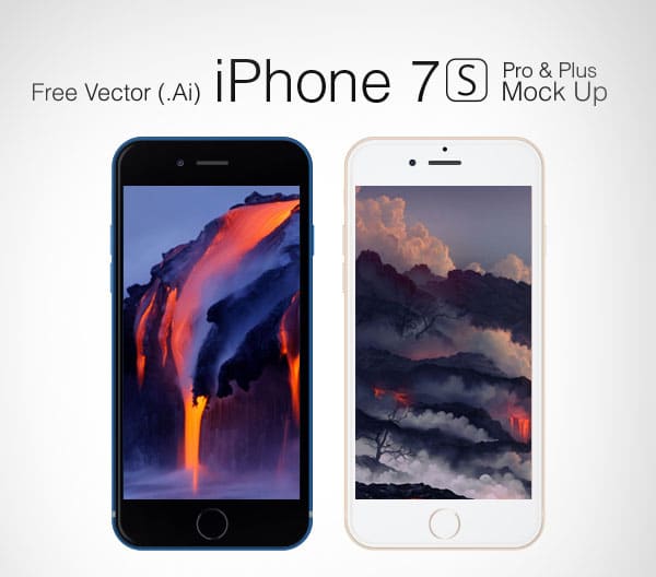 Free Apple iPhone 7 S Plus and Pro Mockup