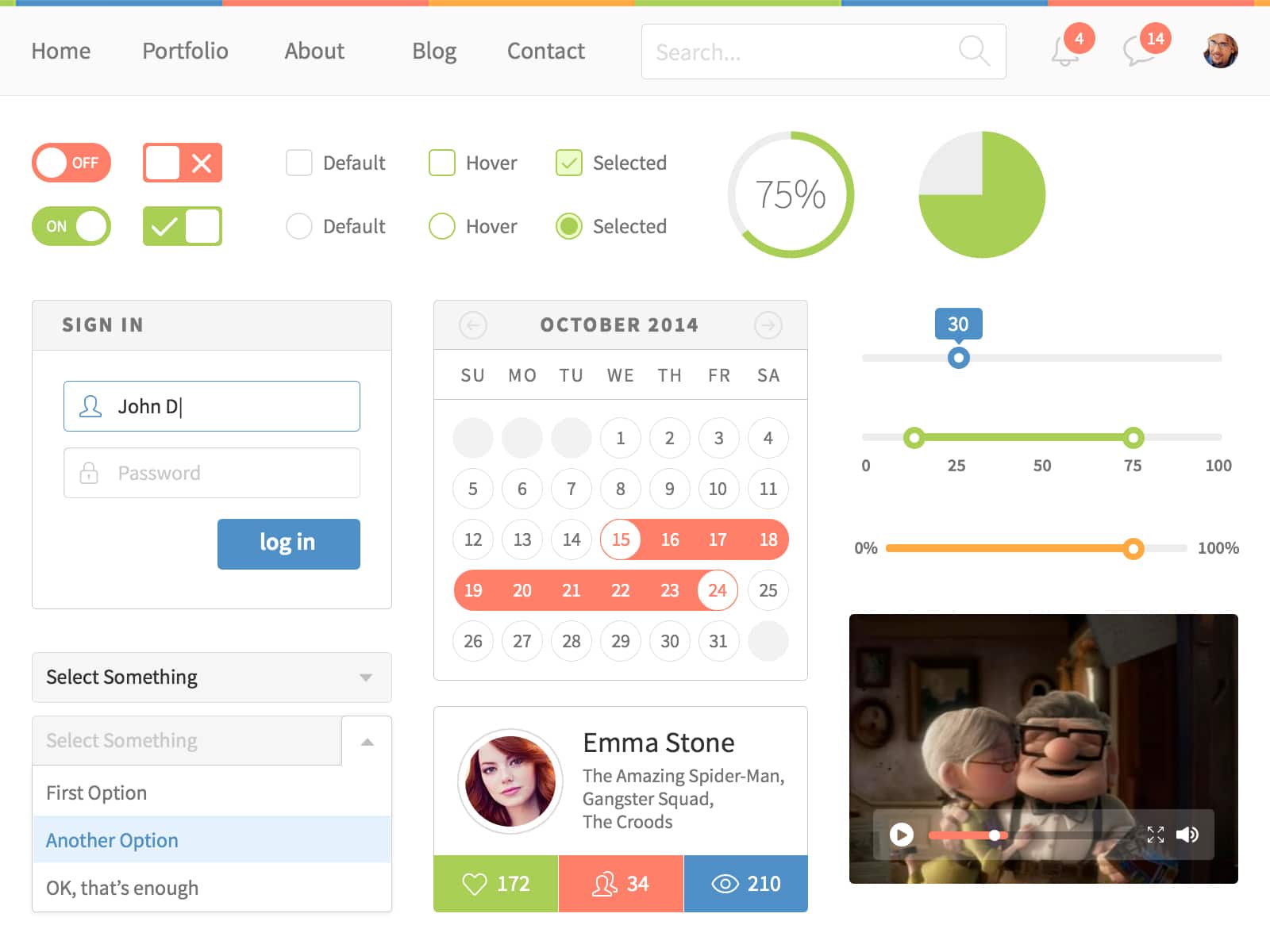 Free UI Kit PSD