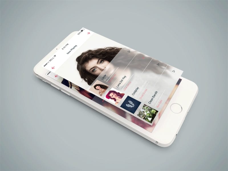 Isometric iPhone 6 Mockup PSD