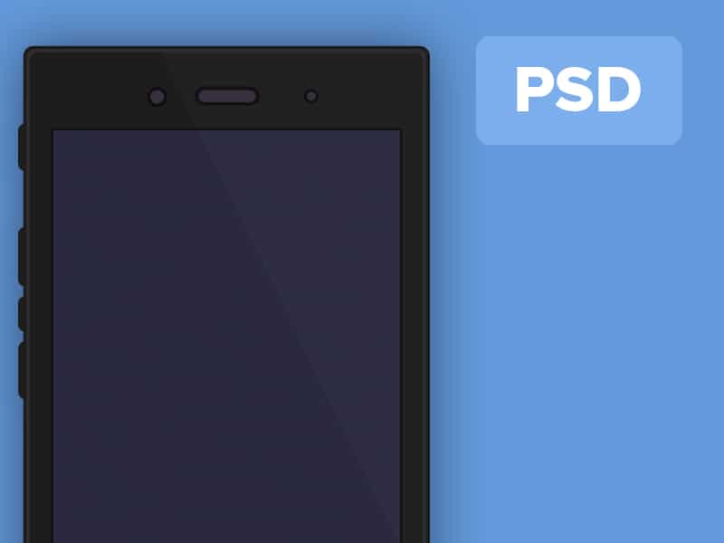 Free Blackberry Z3 Mockup PSD