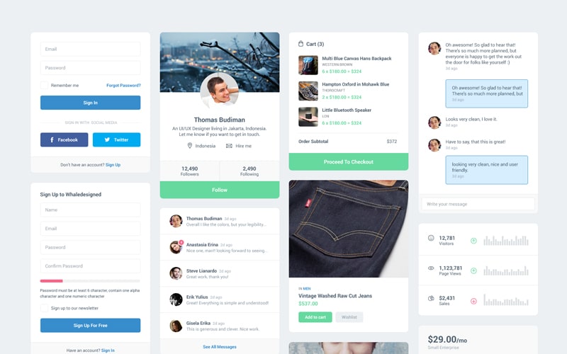 MFD UI kit PSD
