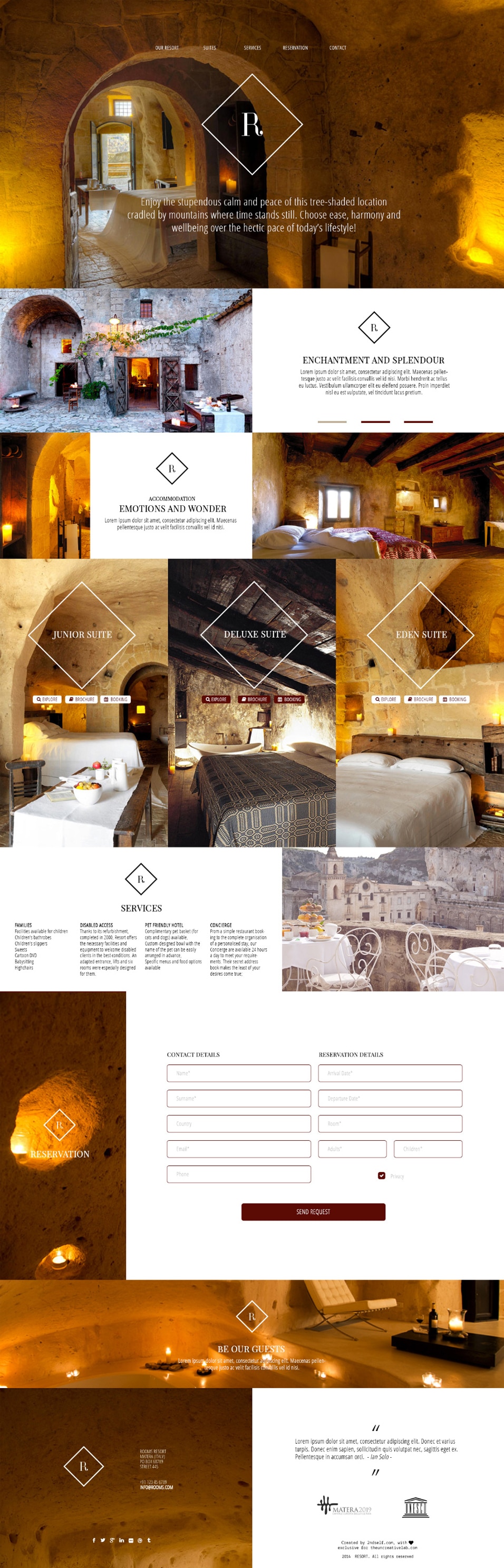 Resort - Free PSD Template