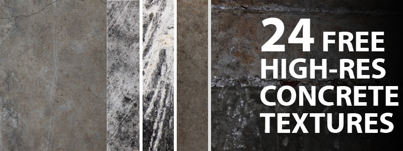 24 Free High-Res Concrete Textures