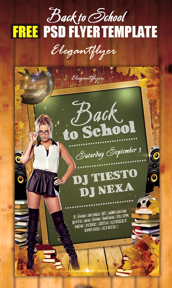 Back to School – Free Flyer Template PSD