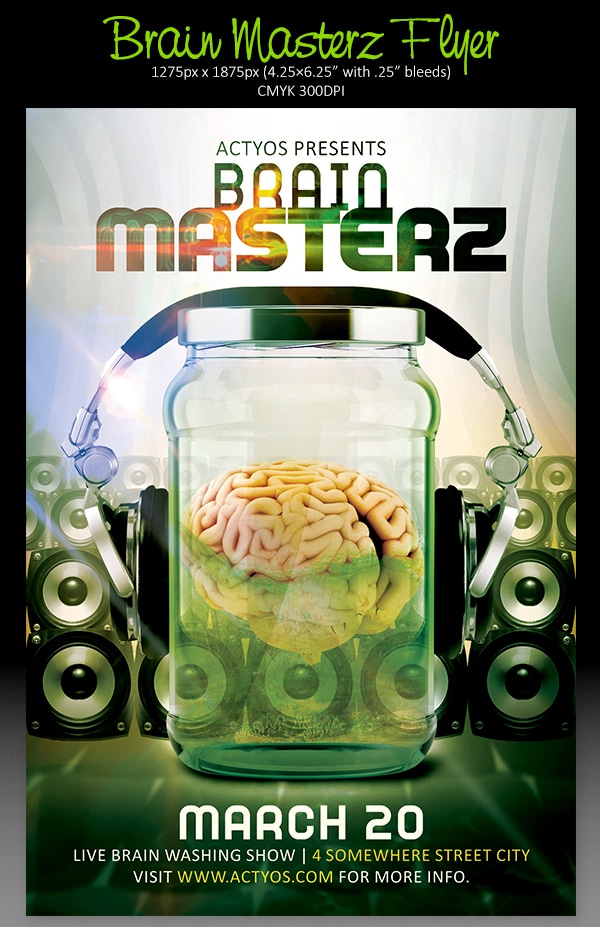 Brain Masterz Flyer Template PSD