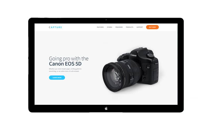 Capture Free PSD Theme