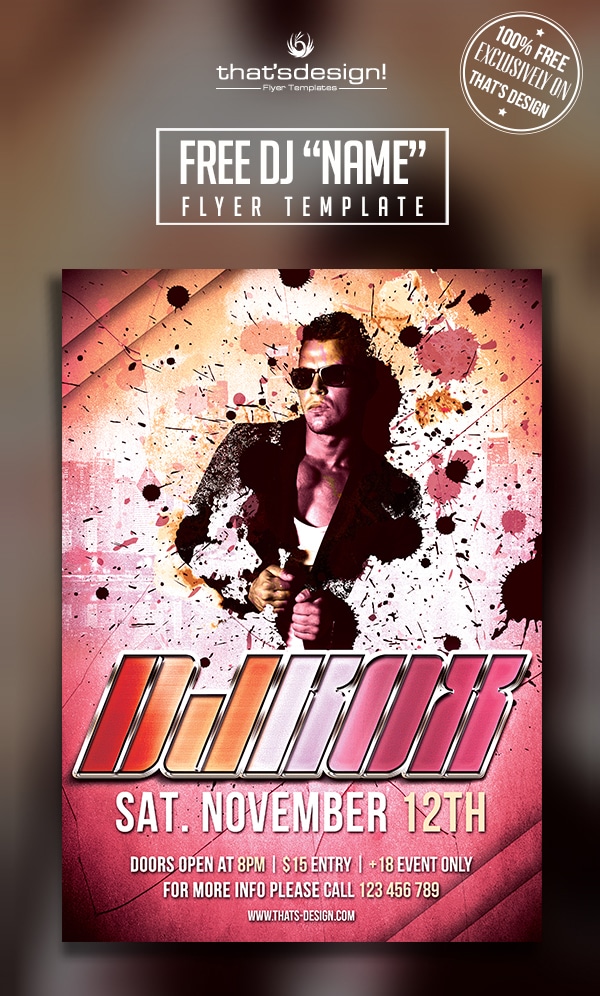 Free DJ Flyer Template PSD