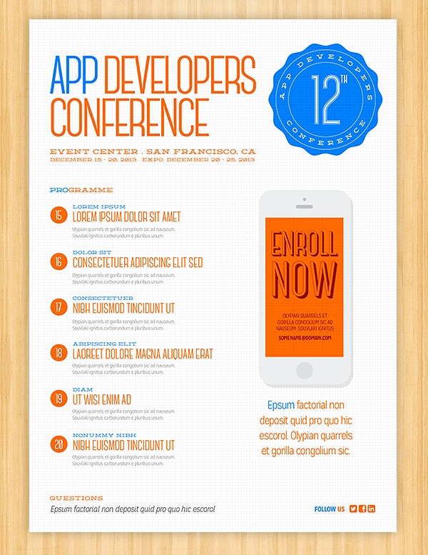 Free Flyer Template PSD