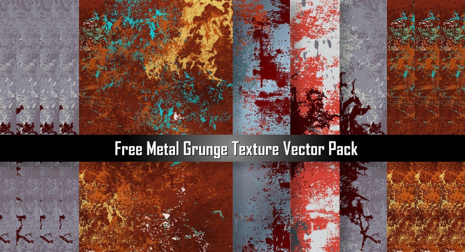 Free Metal Grunge Texture Vector Pack