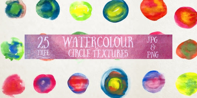 Free Watercolour Circle Textures